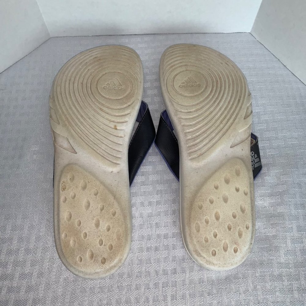 Adidas Thong Sandals Women’s 10 UK 9 Flip Flops Gray Cushioned Insole Comfort - Picture 7 of 7